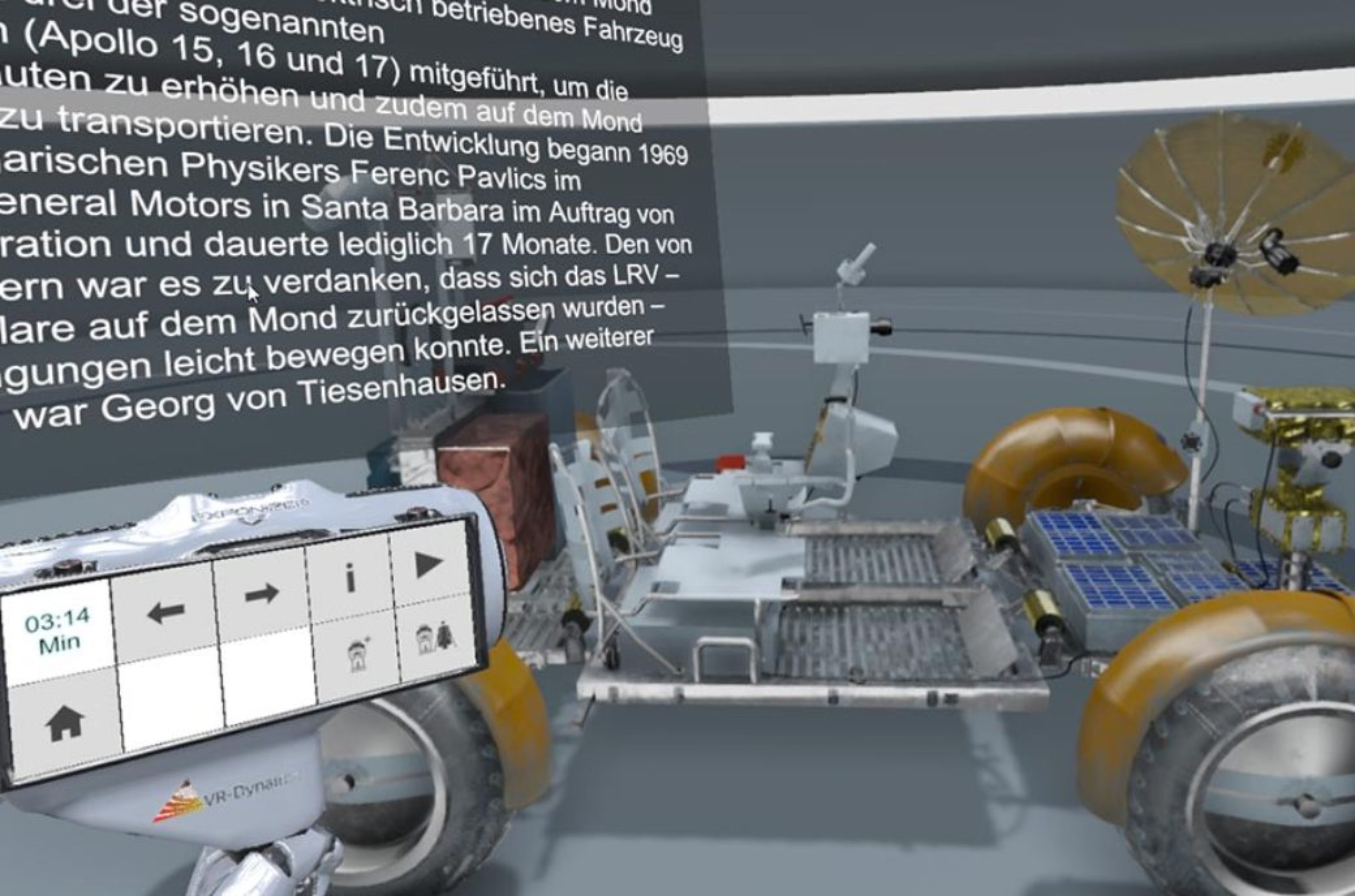 Demo version of ExpoDeck: Presentation of the digitized objects in a virtual exhibition space