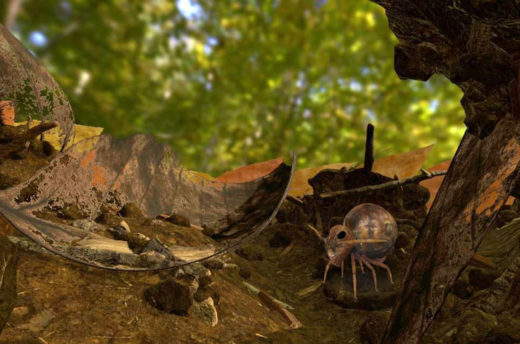 leaf litter habitat in virtual reality