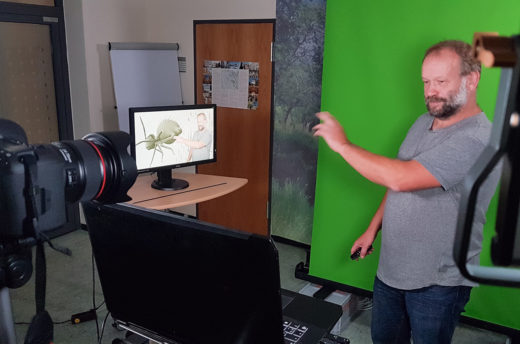 Test-Workshop mit Greenscreen-Technik für das Datarama