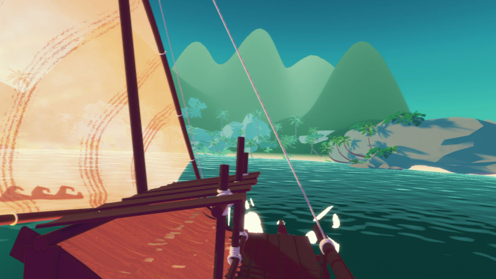 Virtual Reality Spiel Navigation Südsee