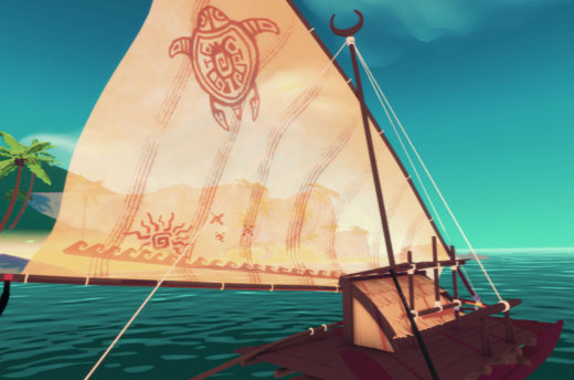 Virtual Reality Spiel Navigation Südsee