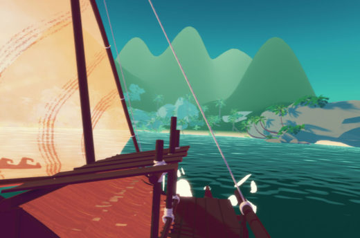 Virtual Reality Spiel Navigation Südsee