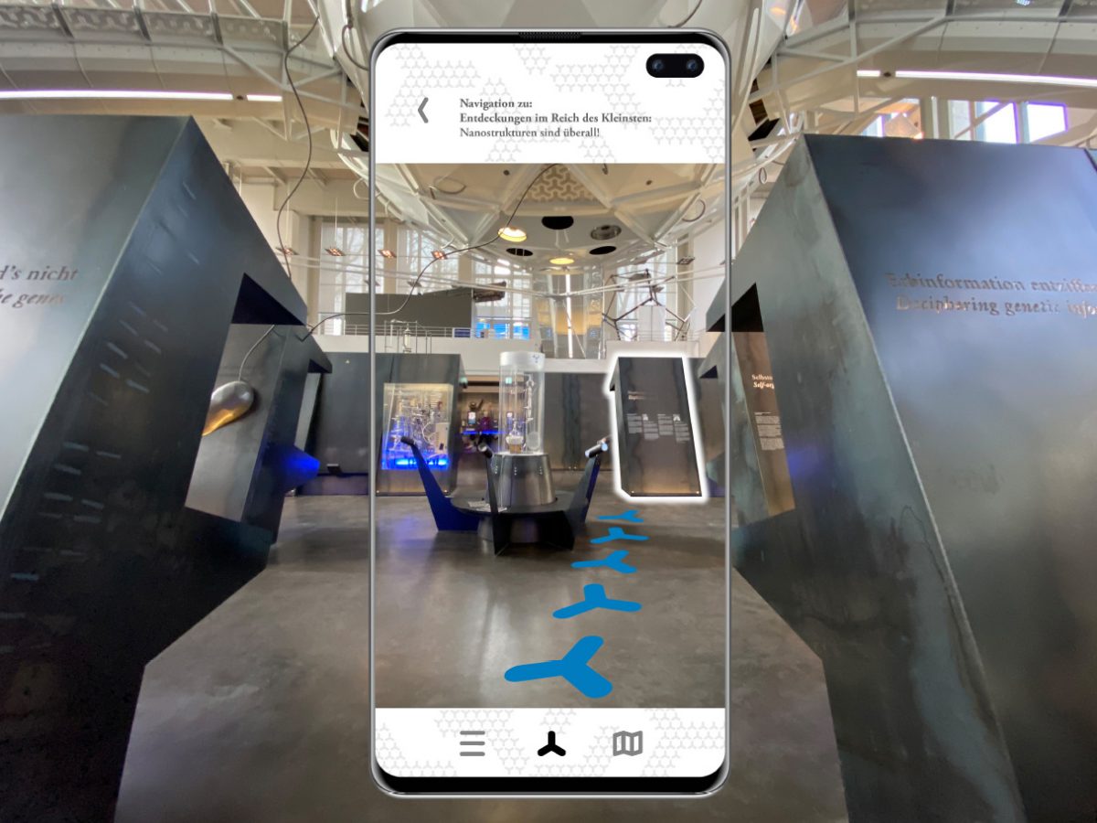 Bild zum Ergebnis: AR-Indoor-Navigation – Prototyp zur markerlosen Wegführung durch das Museum