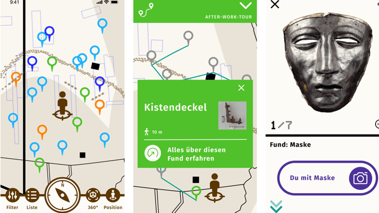 Einblicke in den Prototypen der App, Varusschlacht im Osnabrücker Land gGmbH – Museum und Park Kalkriese