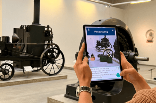 Mit der GREIFbAR App im Museum: Das museum4punkt0-Team des Deutschen Museums hat eine App entwickelt, die Kulturschaffende darin unterstützt, ein passendes AR-Angebot für ihr Museum umzusetzen.