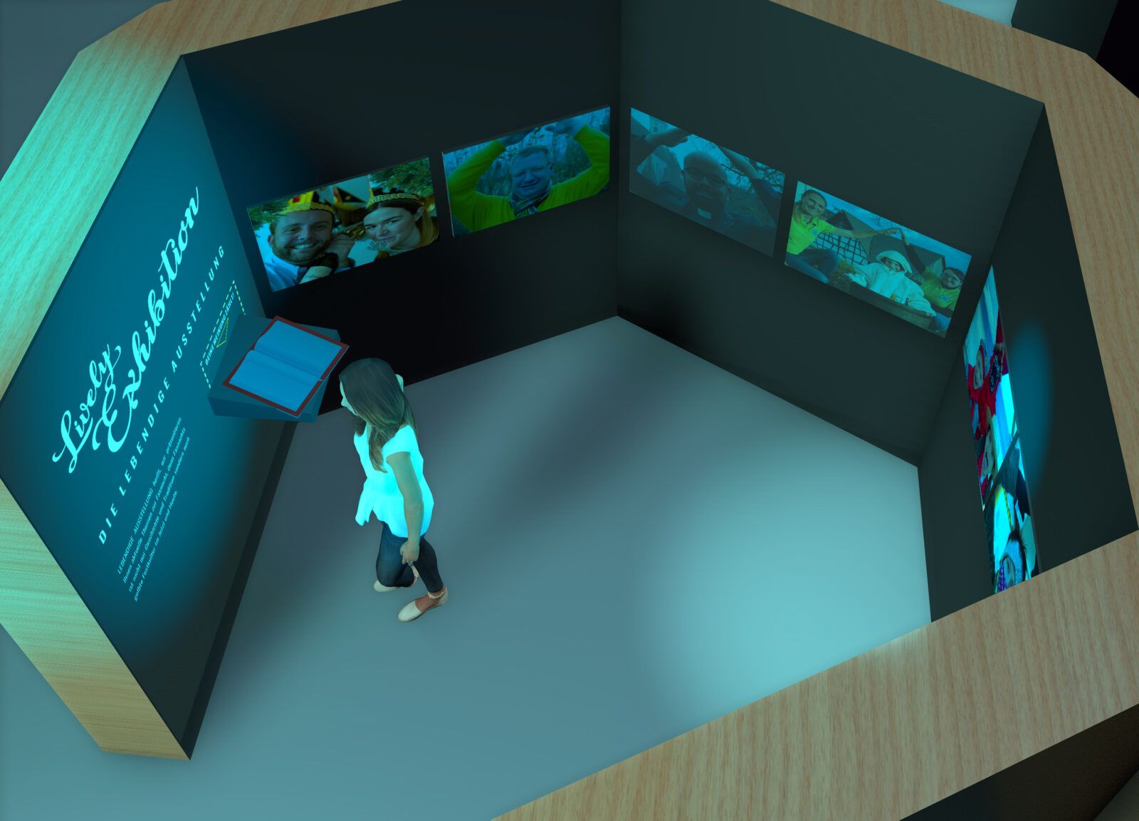 museum4punkt0: Die „Lively Exhibition“ ist ein System zur schnellen und dynamischen Kuration und Produktion von Ausstellungen mit User-Beteiligung für das Fasnachtsmuseum Schloss Langenstein, 3D-Modellierung