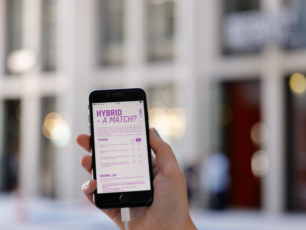 Bild zum Ergebnis: Hallo Hybrid. Ein Toolkit für Macher*innen im Kulturbetrieb
