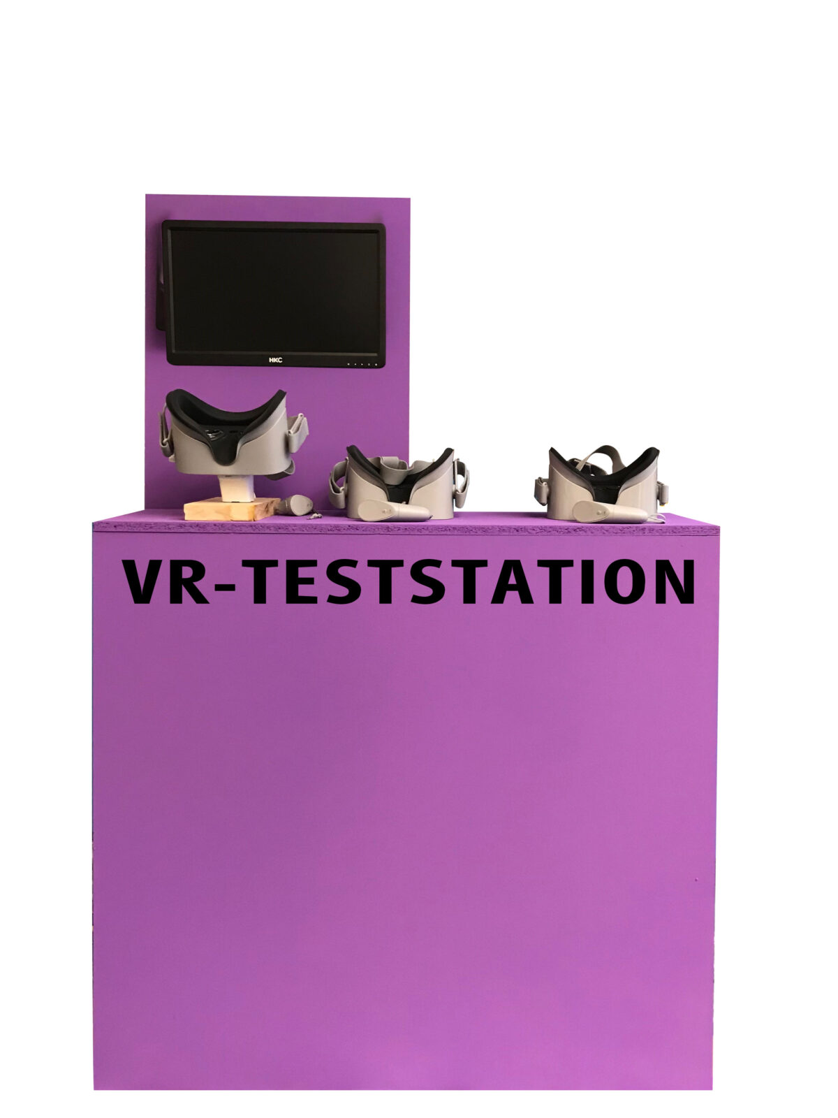 Frontansicht der ersten VR-Station, welche als Teststation verwendet wurde