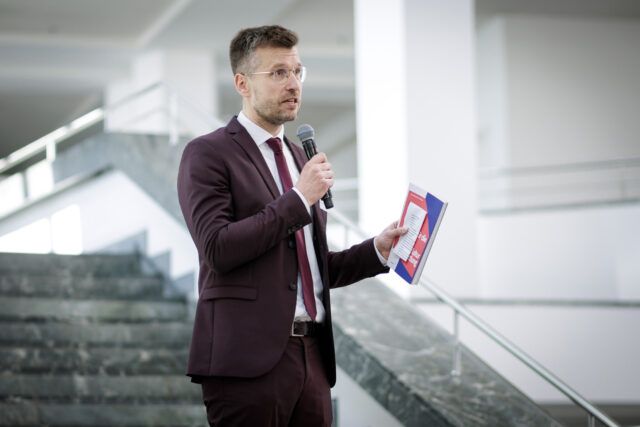 Gero Dimter, Vizepräsident der Stiftung Preußischer Kulturbesitz, beim museum4punkt0 | finale im Kulturforum, Foto: SPK/photothek.de